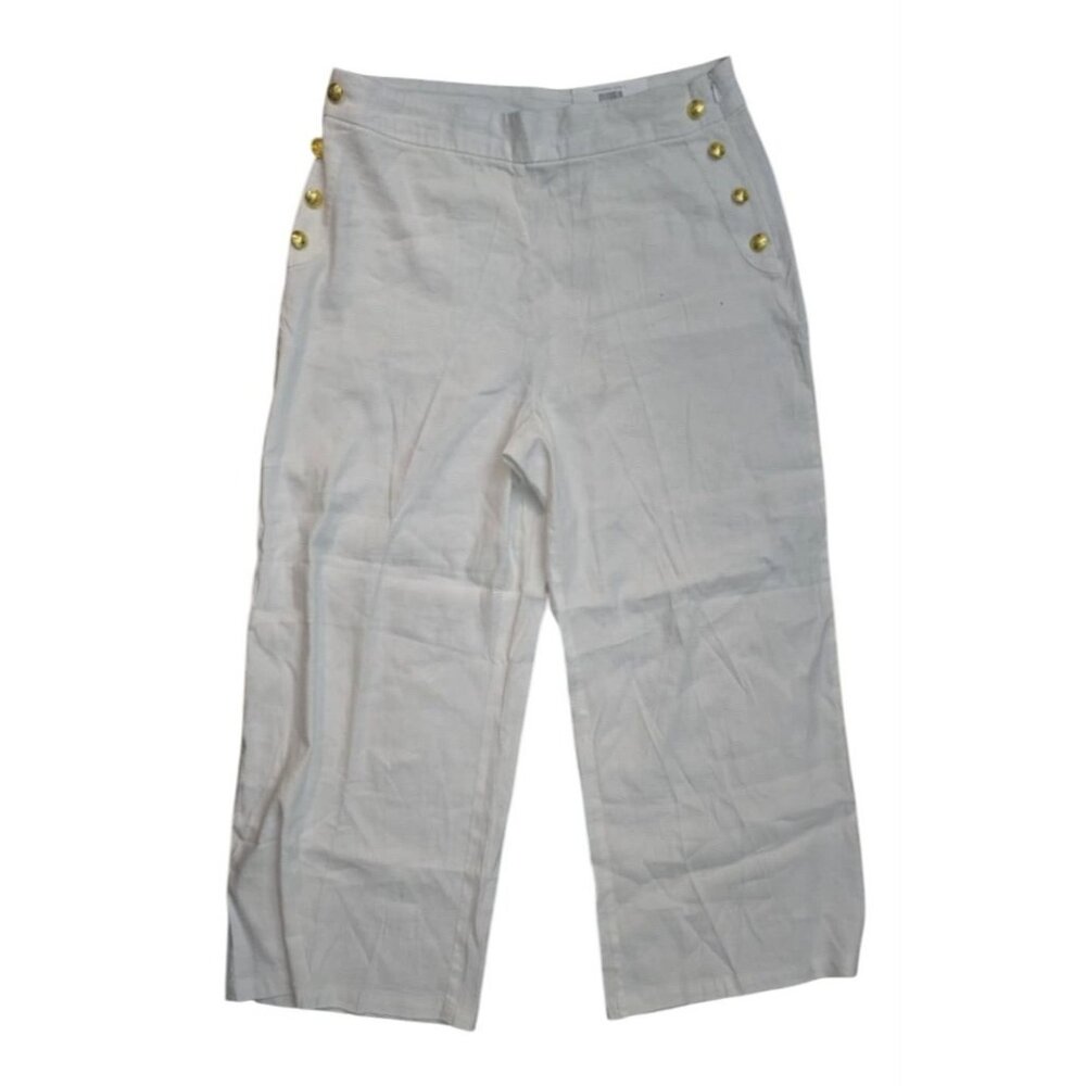 I.n.c. International Concepts Women's Button-Trim Wide-Leg Pants, Created for Ma - Picture 2 of 5